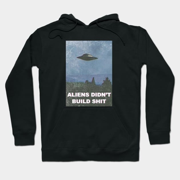 aliens didn't build shit Hoodie by BanyakMau